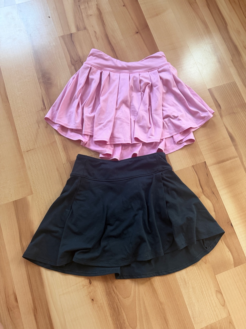 abercrombie kids Pink and Black Tiered Skirt Set